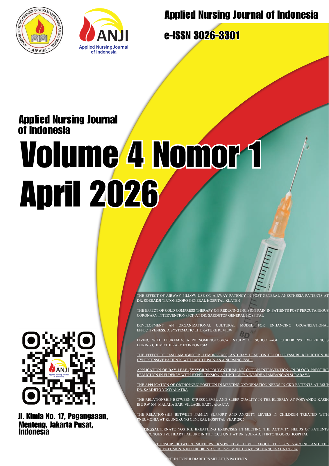 					View Vol. 4 No. 1 (2026): Applied Nursing Journal of Indonesia April 2026
				